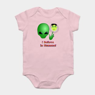 I Believe in Humans! Baby Bodysuit